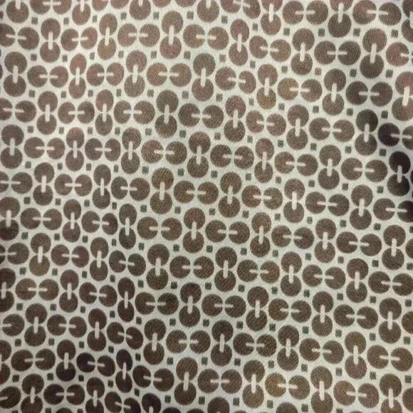 Robbie Bee Women's White/Brown/Lime Green Poly Satin A-Line Short Sleeve Button - Picture 12 of 12